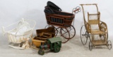 Doll Buggy, Trunk and Furniture Assortment