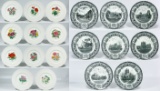 Copeland Spode 'Mansard' and 'University of Chicago' Plate Assortment