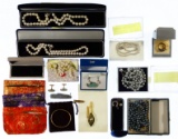 Sterling Silver, Pearl and Costume Jewelry Assortment