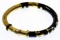 18k Gold and Onyx Bangle Bracelet