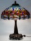 Tiffany Style 'Dragonfly' Stained Glass Shade Table Lamp