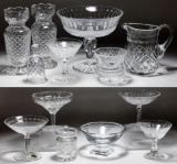 Crystal Compote, Vase and Pitcher Assortment