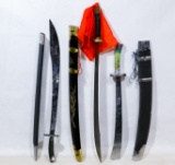 Asian Martial Arts Metal and Wood Sword Assortment