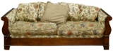 Mahogany Frame Upholstered Sofa