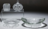 Lalique Crystal Bowl and Perfume Bottle Assortment