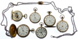 Gold Filled Hunter Case and Open Face Pocket Watches