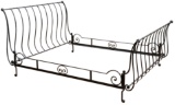 Wrought Iron Sleigh Bed Frame