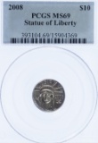 2008 $10 Platinum MS-69 PCGS