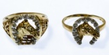 10k Gold and Diamond Rings
