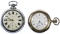 Sterling Silver Pair Case Pocket Watches