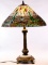 Dragonfly Stained Glass Style Table Lamp