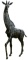 Max Turner (20th Century) 'Giraffe' Cast Bronze Statue