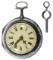 Collins Sterling Silver Pair Case Pocket Watch