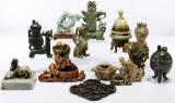 Asian Carved Stone Object Assortment