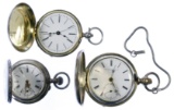 Coin and (800) Silver Hunter Case Pocket Watch Assortment