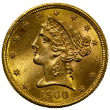 1900 $5 Gold Unc.