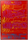 Keith Haring and Andy Warhol 'Jazz Festival' Poster