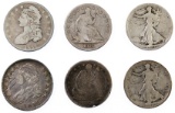 Bust, Seated Liberty and Walking Liberty 50c Assortment