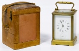 French Brass Carriage Clock by JC & Co.
