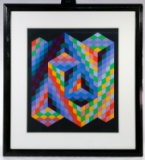 Victor Vasarely (French, 1906-1997) 'Sinkoes' Serigraph