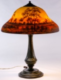 Reverse Painted Shade Table Lamp