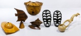 Carved Wood Object Assortment