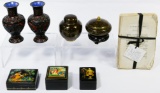 Asian and Russian Decorative Object Assortment