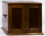 English Oak Flatware Storage Cabinet by Elkington & Co.