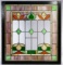 Arts and Crafts Stained Glass Style Window