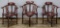 Asian Carved Rosewood Stained Corner Chairs
