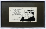 Chester Gould 'Dick Tracy' Auction Cartoon