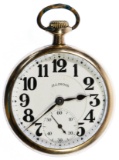 Illinois 'A Lincoln' Railroad Open Face Pocket Watch