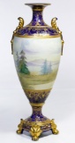 Porcelain Hand Painted Landscape Vase