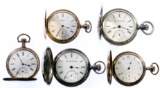 Elgin Hunter Case Pocket Watch Assortment