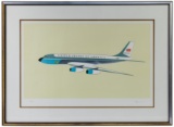 Raymond Loewy (American, 1893-1986) 'Air Force One' Lithograph