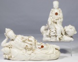 Asian Blanc de Chine Deity Statues