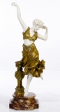 Affortunato Gory (Gori) (French, 1895-1925) 'Dancer' Bronze and Ivory Statue