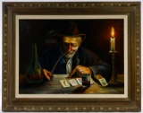 Konstantin Szewczenko (Polish, 1915-1991) 'Rabbi' Oil on Canvas