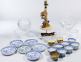 Crystal, Porcelain and Hummel Lamp Assortment