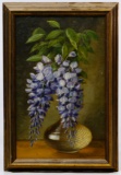 Peter Baumgras (American, 1827-1904) Floral Still Life Oil on Board