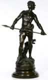 (After) Auguste Moreau (French, 1834-1917) 'Alerte' Bronze Statue