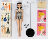 Mattel #3 Brunette Barbie Doll with Original Box