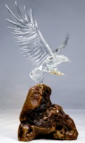 Warren Hooper (American, 20th Century) Art Glass Eagle Sculpture