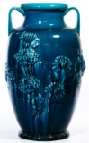 Asian Teal Glazed Floor Vase