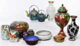 Asian Cloisonne Vessel Assortment