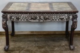 Asian Style Inlaid Rosewood Table