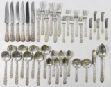 Kirk 'Repousse / Stieff Rose' Sterling Silver Flatware Service