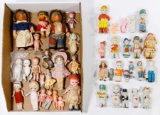 Doll and Steiff Figurine Assortment