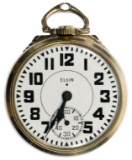 Elgin Gold Filled Railroad Open Face Pocket Watch