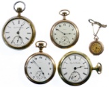 Elgin Gold Filled Pocket and Pendant Watch Assortment